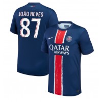 Camisa de time de futebol Paris Saint-Germain Joao Neves #87 Replicas 1º Equipamento 2024-25 Manga Curta